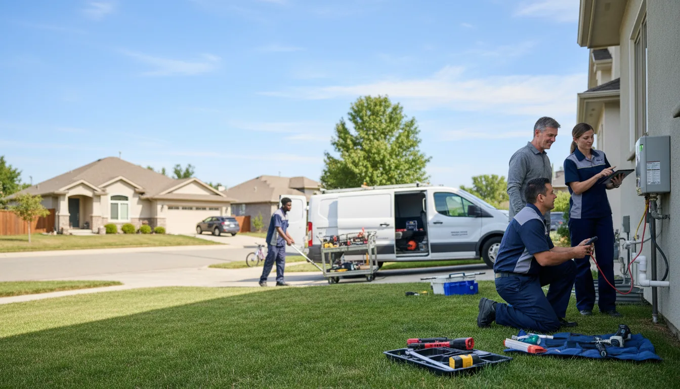 Tankless water heater service in Victoria, MN